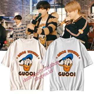 เสื้อยืด ลายศิลปินเกาหลี BTS Kim taehyung donald AMOR VIVENDI Duck พร้อมไซซ์จัมโบ้