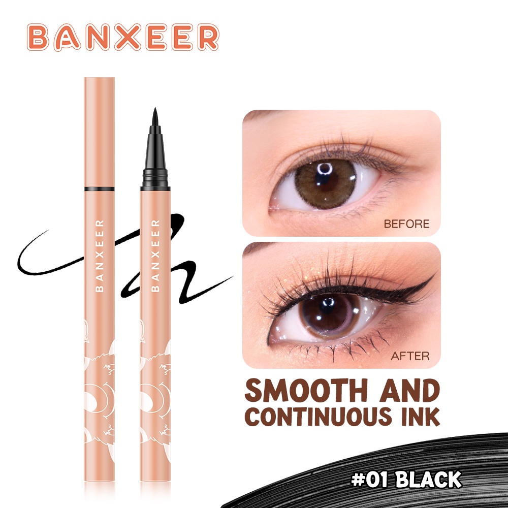 banxeer-eyeliner-pen-อายลายเนอร์-ปากกาอายไลเนอร์แบบน้ำ-กันน้ํา-แห้งเร็ว-black