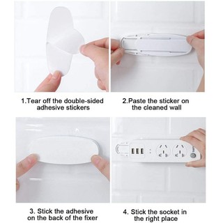 Socket อเนกประสงค์ สติ๊กเกอร์ยึดติดผนังไร้รอยต่อ