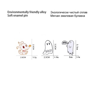 ภาพขนาดย่อของภาพหน้าปกสินค้าเข็มกลัด รูปผี สีขาว สไตล์พังก์ สําหรับตกแต่งเสื้อผ้า กระเป๋า หมวก กางเกงยีน แจ็กเก็ต ของขวัญฮาโลวีน จากร้าน luckyministar.th บน Shopee ภาพที่ 4