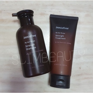 ac Set Innisfree My hair Strength Shampoo 330ml &amp; Treatment 200 ml