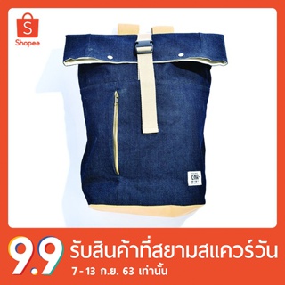 erawon Shop 3490BJ ประเป๋าเป้ ผ้ายีนส์ BACKPACK สี Raw Denim