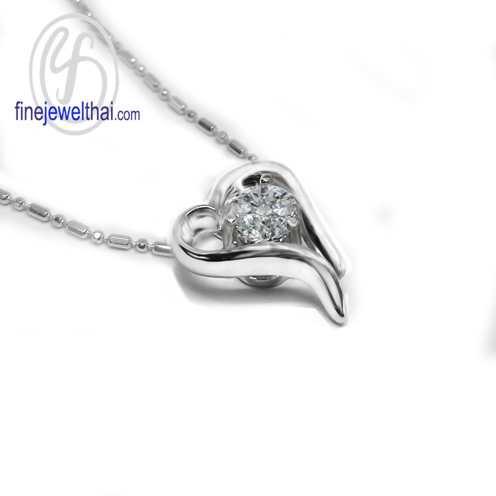 finejewelthai-จี้-เพชร-จี้เพชร-เพชรพรีเมียม-จี้เงินแท้-diamond-cz-silver-pendant-p1113cz-ราคาเฉพาะจี้