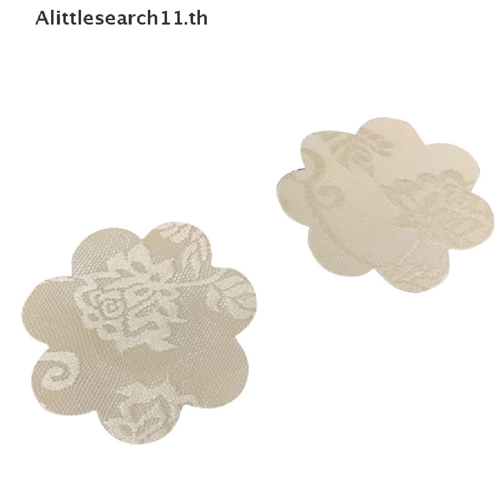 alittlesearch11-สติกเกอร์ติดจุกนม-แต่งลูกไม้-มีกาวในตัว-สีนู้ด-5-คู่