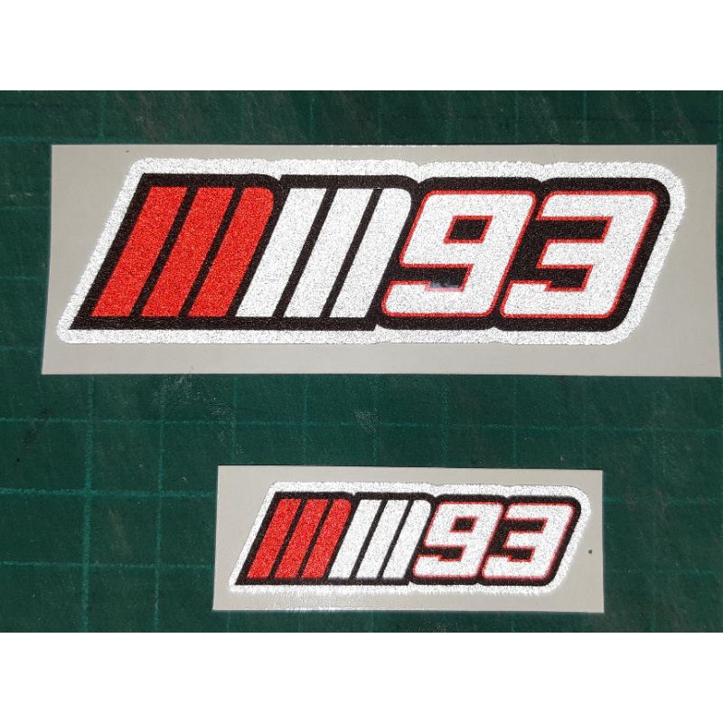 สติ๊กเกอร์ งานตัด เบอร์93 3M สะท้อนแสง | Shopee Thailand
