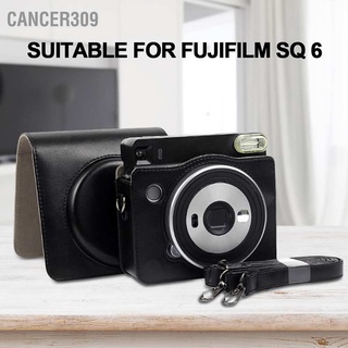 Cancer309 เคสกระเป๋าใส่กล้อง หนัง Pu พร้อมสายคล้อง สําหรับ Fujifilm Instax Sq6