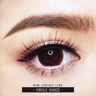 คอนแทคเลนส์ Wink Lens Circle(Black,Choco) ค่าสายตา 0.00 ถึง -5.00
