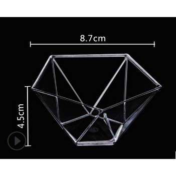 ถ้วยมูสพลาสติกห้าเหลี่ยม-พร้อมฝา-u27-แพค-20-ชิ้น