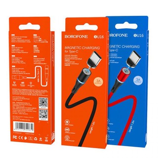 สายชาร์จหัวแม่เหล็ก Borofone Cable USB BU16 Skill magnetic BOROFONE BU16 Skill charging cable for USB-C, 1.2m