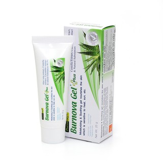 Burnova Gel Plus  - เจลว่านหางจระเข้ เบอร์นโนว่า เจล พลัส - บำรุงผิว ผิวแสบ แดง หลังออกแดด ให้ผิวนุ่ม ชุ่มชื่น