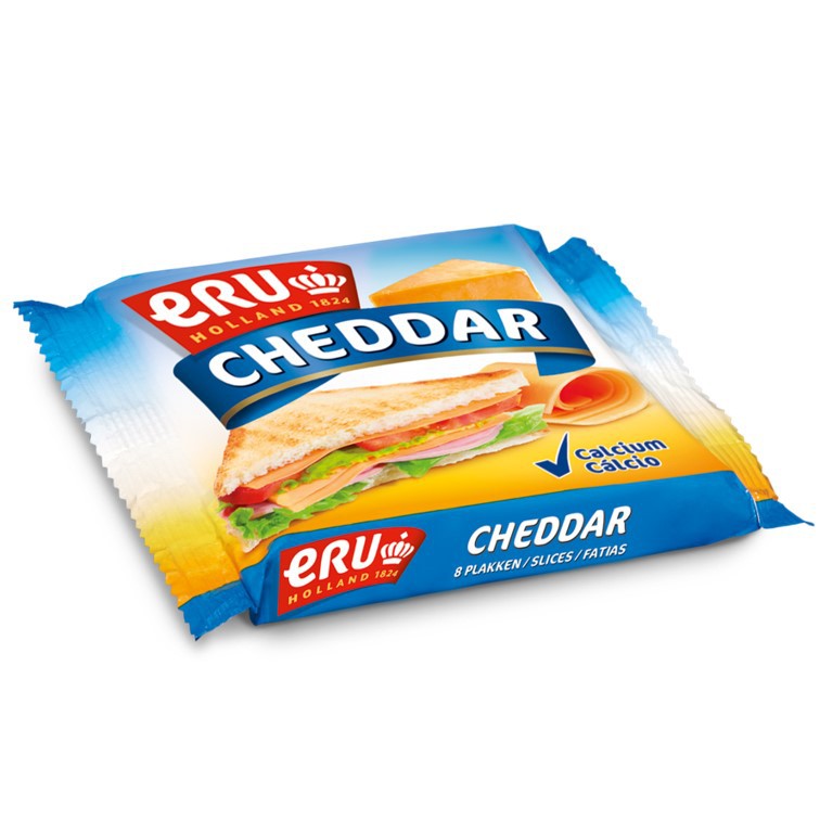 ภาพหน้าปกสินค้าERU Cheddar Cheese Slices 150g. อีอาร์ยู เชดด้าสไลส์แท้ๆนำเข้าจากเนเธอร์แลนด์ มีให้เลือก 2 รสชาติ จากร้าน ewta.online บน Shopee
