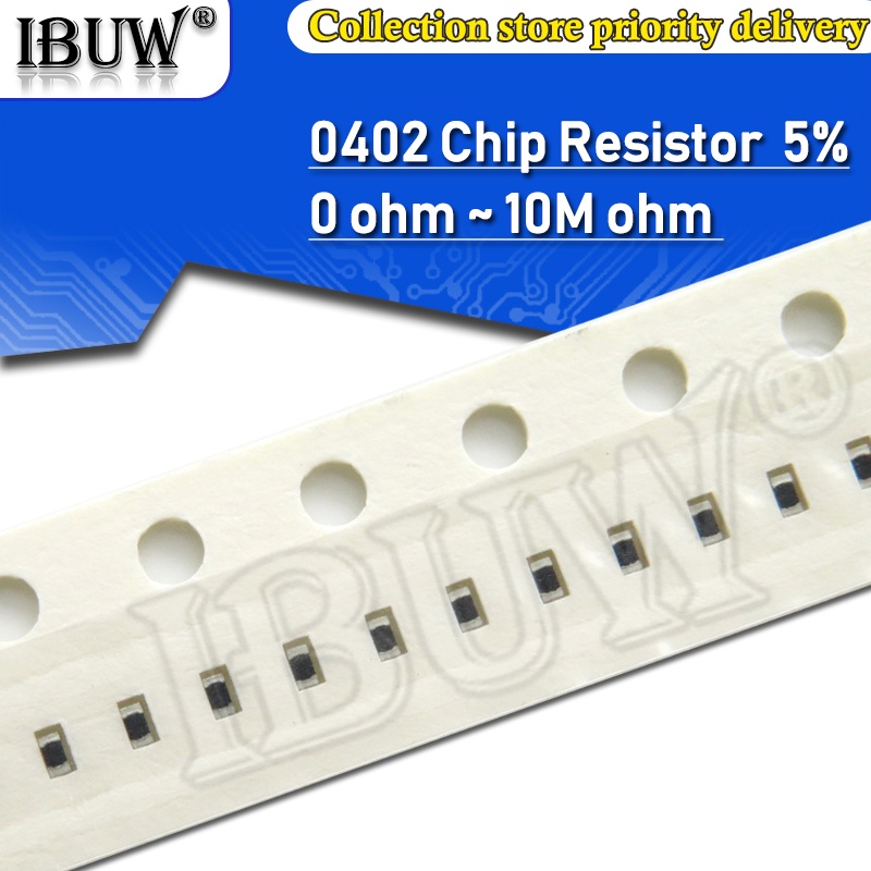 ชิปต้านทาน SMD 0402 5% 1/16W 11K-4.7M 11K 20K 22K 33K 91K 100K 200K ...