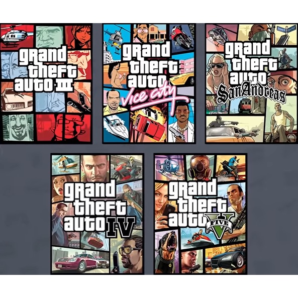 GTA v Grand Theft Auto Collection 8 in 1 Pendrive 64GB 3.0 เวอร์ชันเต็ม ...