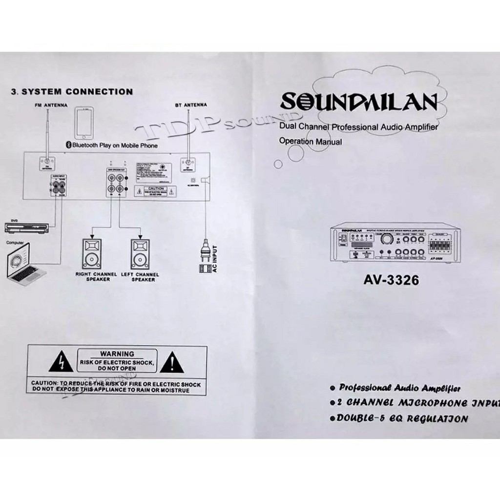 best-aduio-soundmilan-แอมป์ขยายเสียง-รุ่น-av-3326-เครื่องขยายเสียง-amplifier-bluetooth-mp3-usb-80w-rms