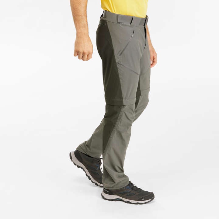 กางเกงขายาวผู้ชายแบบถอดขาได้สำหรับใส่เดินบนภูเขารุ่น-mh550