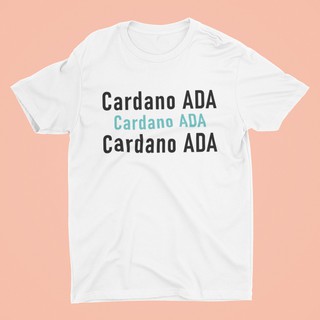 [S-5XL] พร้อมส่งจากไทย 🚀 เสื้อ ADA Cardano ลาย ADA Triple เสื้อ Bitcoin เสื้อ Cryptocurrency เสื้อคริปโต 🙌