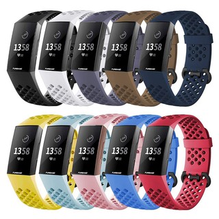 สินค้า สายนาฬิกาข้อมือ ซิลิโคน เปลี่ยนได้ สำหรับ Fitbit Charge 3/4