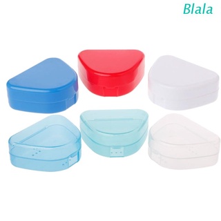 Blala Dental Orthodontic Retainer Denture Bath Mouthguard Storage Box Case Tray