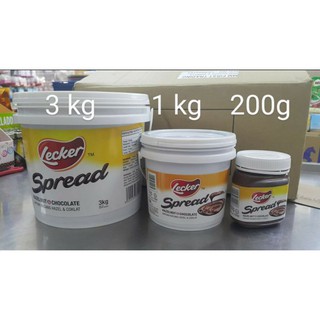 ภาพหน้าปกสินค้า(เหมือนนูเทลล่าแต่อร่อยกว่า) Lecker Spread - Hazelnut & Chocolate 200g 1kg 3kg ที่เกี่ยวข้อง