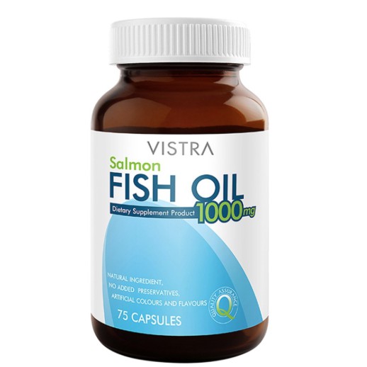 ภาพสินค้าVistra Fish Oil 1000 mg 75 Capsule วิสทร้าน้ำมันปลาแซลมอน 1000 มิลลิกรัม จากร้าน very_cheap_store บน Shopee ภาพที่ 4