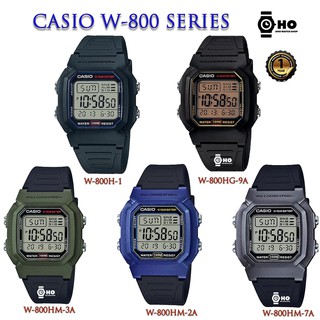 Casio รุ่น W-800H-1A,W-800HG-9,W-800HM-2,W-800HM-3,W-800HM-7 ของแท้100% ประกัน1ปี นาฬิกาหรับผู้ชาย ผู้หญิง สายเรซิน