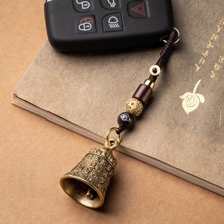 Edb* จี้รูปปั้นกระดิ่งทองเหลือง สไตล์วินเทจ แฮนด์เมด สําหรับแขวนเครื่องประดับ พวงกุญแจ เชือก