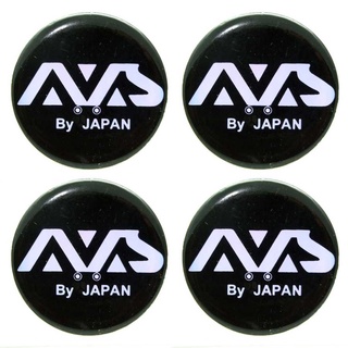 39mm. สติกเกอร์ AVS BY JAPAN สติกเกอร์ติดดุมล้อ สติกเกอร์เรซิ่น กว้าง 39 มิล.(3.9เซนติเมตร)