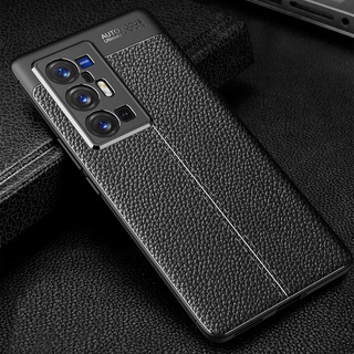 Vivo X70 Pro Plus 5G Casing Soft TPU Case Vivo X70 5G Litchi Texture Shockproof Silicone Cover