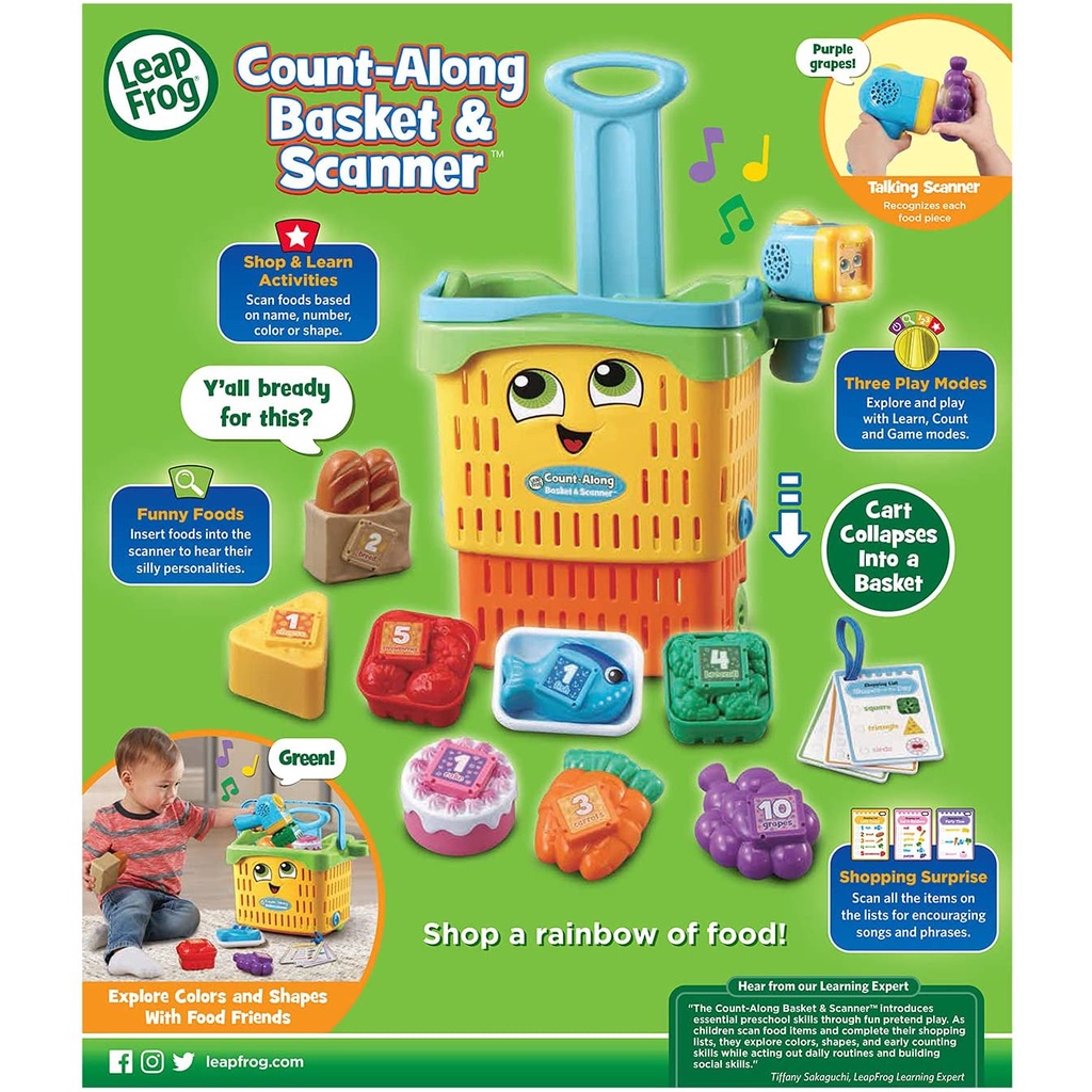 leapfrog-count-along-basket-and-scanner-multicolor-ตะกร้าและสแกนเนอร์-ราคา-2290-บาท