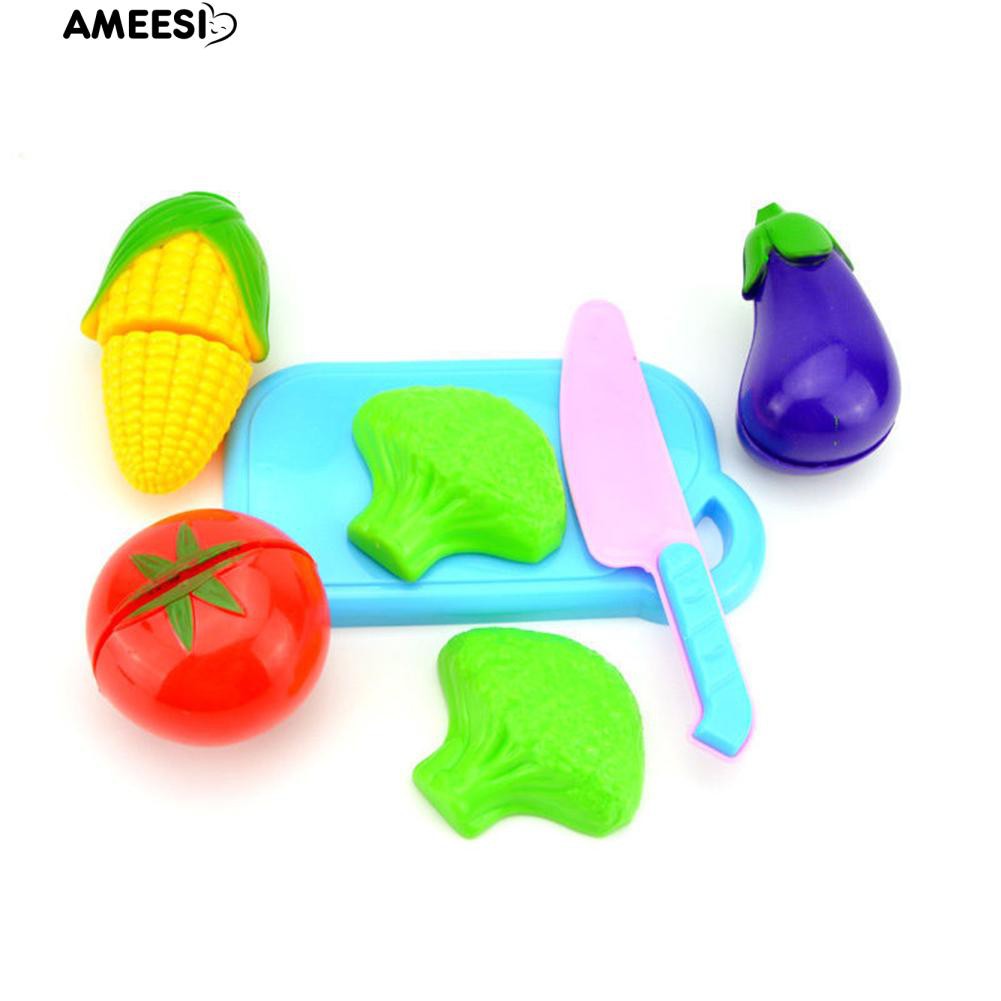 ameesi-ผักผลไม้ชุดตัดอาหารเล่นซ้ำเล่นของเล่นเด็กหลอกลวง