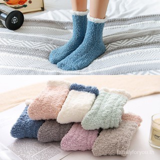Stoking Pantang Mengandung Fluffy Sock Stokin Tebal Pantang Murah Sleeping Confinement Maternity Winter Socks