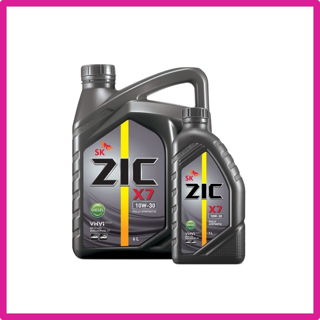 น้ำมันเครื่องดีเซล ZIC X7 10W30 สังเคราะห์แท้ 100% สำหรับเครื่องยนต์ ...