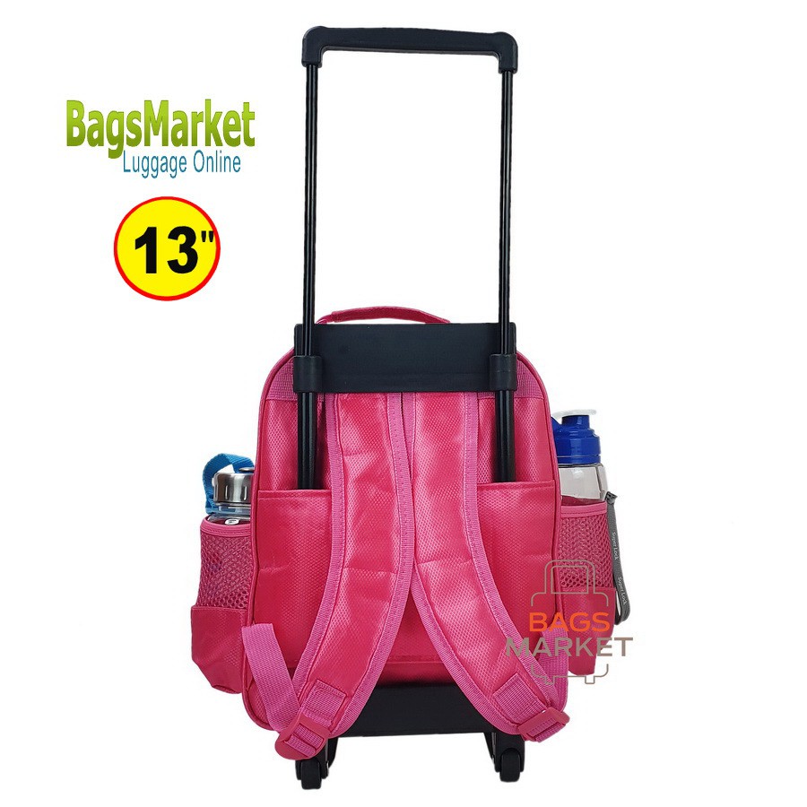 9889shop-kids-luggage-s-13นิ้ว-ขนาดเล็ก-กระเป๋าเด็กมีล้อลาก-เหมาะกับเด็กอนุบาล-pink9