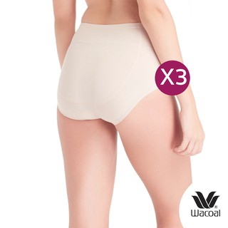 สินค้า Wacoal U-Fit Extra Panty กางเกงในเก็บกระชับ ไม่เข้าวิน แพ็ค 3 ชิ้น รุ่น WU4838/WU4T38 สีเบจ (BC)