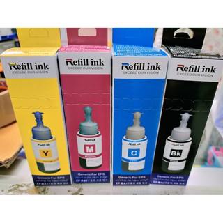 น้ำหมึกเติม Epson T664 L-Series แบบเทียบเท่า T6641,T6642,T6643,T6644 (Tank) ชุด 4 สี L100, L110, L120, L200, L210,l220