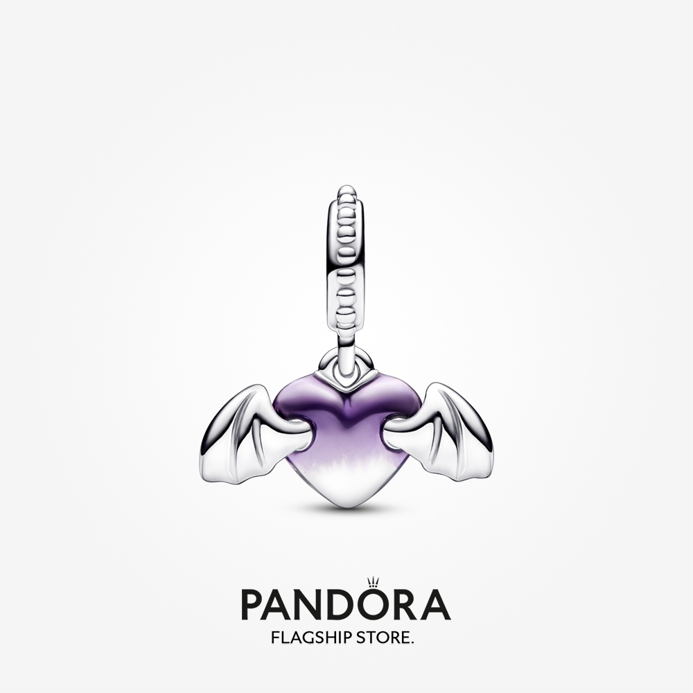 pandora-ปีกแวมไพร์-หัวใจ-ห้อยของขวัญวันหยุด-สําหรับผู้หญิง-p804