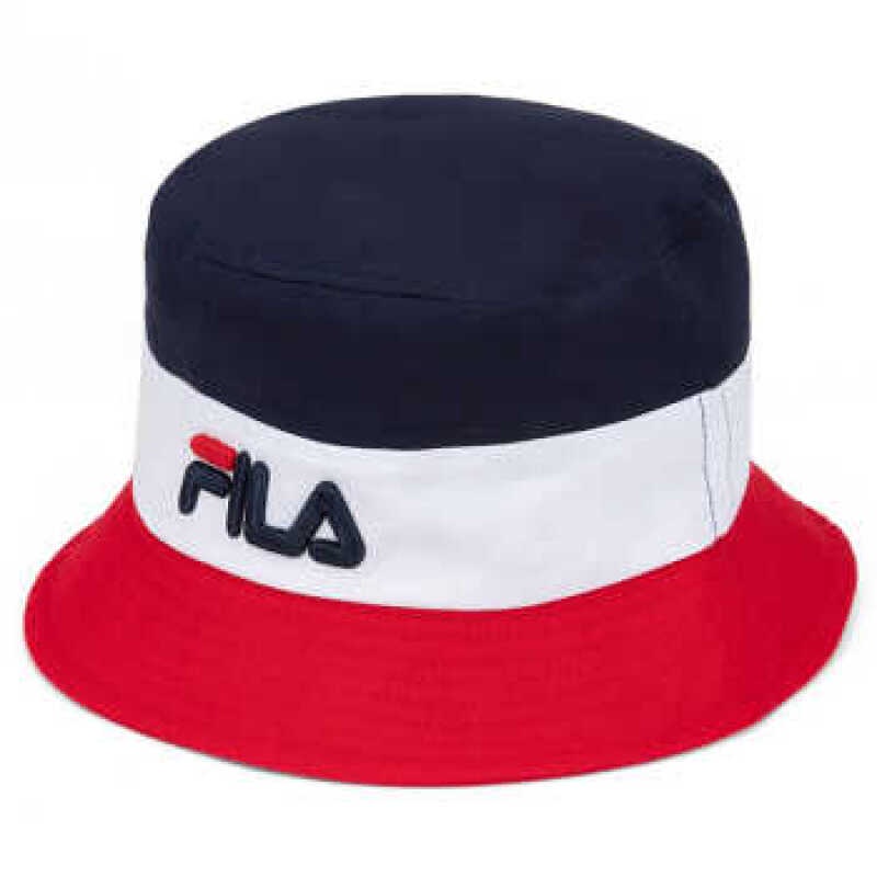 fila-หมวกบักเก็ต-3สีแดง-กรมท่า-ขาว
