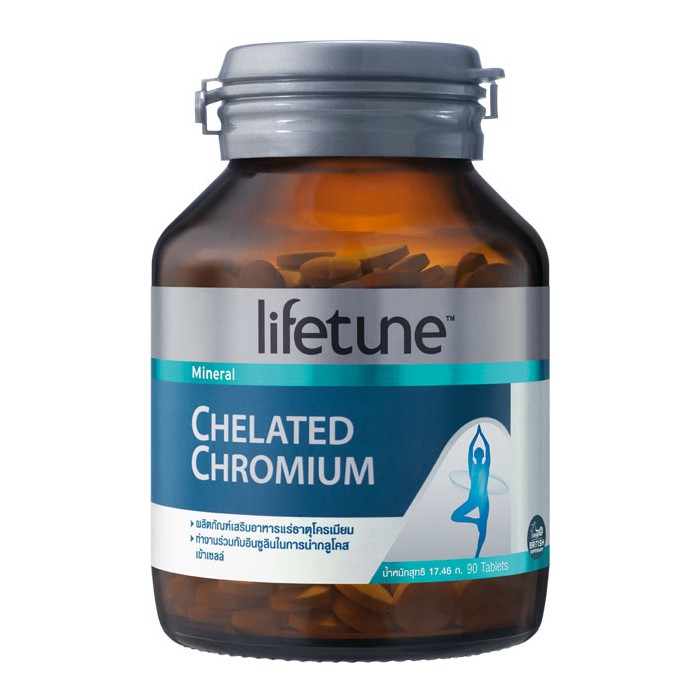 ภาพหน้าปกสินค้าเพิ่มกล้าม Lifetune Chelated Chromium ไลฟทูน คีเลต โครเมี่ยม 100มก. (90 เม็ด) จากร้าน healthyprice บน Shopee