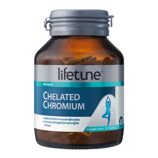 ภาพขนาดย่อของภาพหน้าปกสินค้าเพิ่มกล้าม Lifetune Chelated Chromium ไลฟทูน คีเลต โครเมี่ยม 100มก. (90 เม็ด) จากร้าน healthyprice บน Shopee
