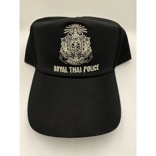 หมวกแก็ปตำรวจปักดิ้นเงิน R.T.P (Free Size)
