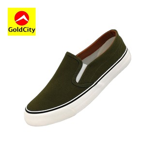 ภาพหน้าปกสินค้ารองเท้าสลิปออน Gold City รหัส NS011 สีเขียวขี้ม้า ซึ่งคุณอาจชอบราคาและรีวิวของสินค้านี้
