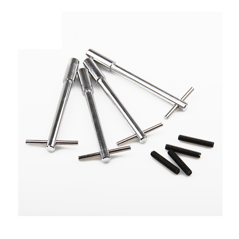 5" Long Chrome Valve Cover Deluxe TBar Wing Nuts Bolts Studs 1/4"20