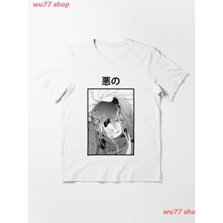 New SHIRO DEADMAN WONDERLAND Essential T-Shirt ปรสิต เสื้อยืดพิมพ์ลาย เสื้อยืดลายการ์ตูนญี่ปุ่น คอกลม cotton ความนิยม Un