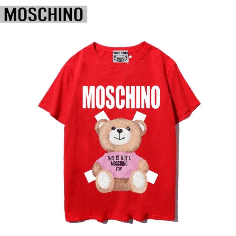 moschino-เสื้อยืด-คอกลม-แขนสั้น-พิมพ์ลายหมี-แฟชั่นคู่รัก-สําหรับผู้ชาย-และผู้หญิง