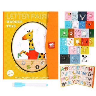 💥พร้อมส่ง สมุดแม่เหล็กตัวอักษรภาษาอังกฤษเสริมพัฒนาการABC Learning Bookสามารถติดไวท์บอร์ดได้