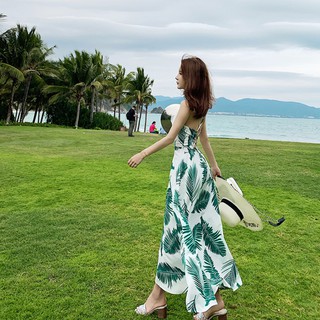 แฟชั่นผู้หญิงชุดเดรสยาวชายหาด เสื้อผ้าแฟชั่น ชุดเดรสยาว