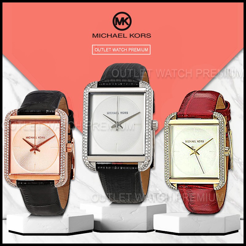 รูปภาพสินค้าแรกของOUTLET WATCH นาฬิกา Michael Kors OWM141 นาฬิกาข้อมือผู้หญิง นาฬิกาผู้ชาย แบรนด์เนม Brandname MK Watch รุ่น MK2583