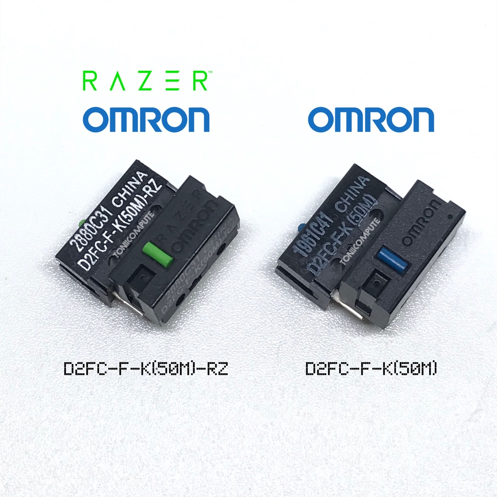 RAZER OMRON / OMRON Mouse Microswitch D2FC-F-K(50M)-RZ / D2FC-F-K(50M)  ปุ่มไมโครสวิตซ์สำหรับเมาส์ | Shopee Thailand