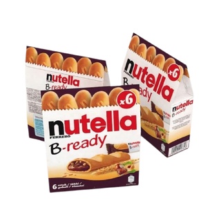 ขนมนูเทลล่าบี Nutella B-ready ขนมนูเทลล่า นูเทลาบีเรดดี้ ขนาดกล่อง 6 ชิ้น ขนมชอคโกแลต ขนมช็อกโกแลต nutella แท้นำเข้า100%