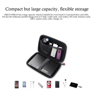 ภาพขนาดย่อของภาพหน้าปกสินค้าORICO PHB-25 กระเป๋าป้องกัน ขนาด 2.5 นิ้ว สำหรับ External Portable HDD สีน้ำเงิน/สีดำ/สีชมพู จากร้าน orico.th บน Shopee ภาพที่ 1